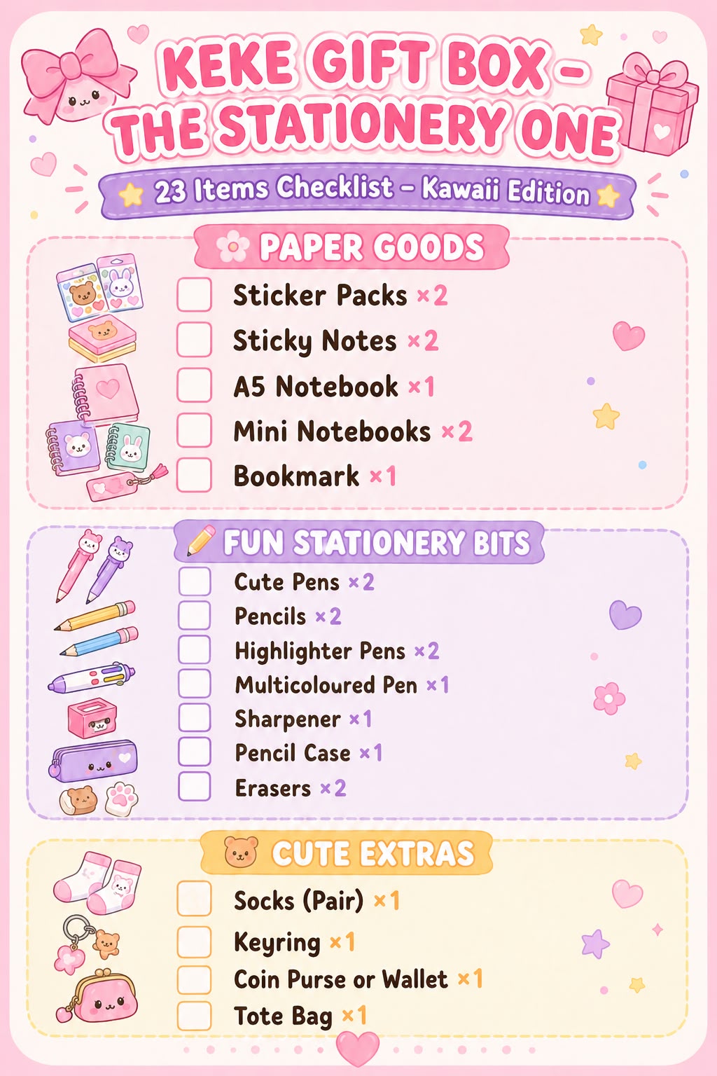 Keke Gift Box - Stationery one